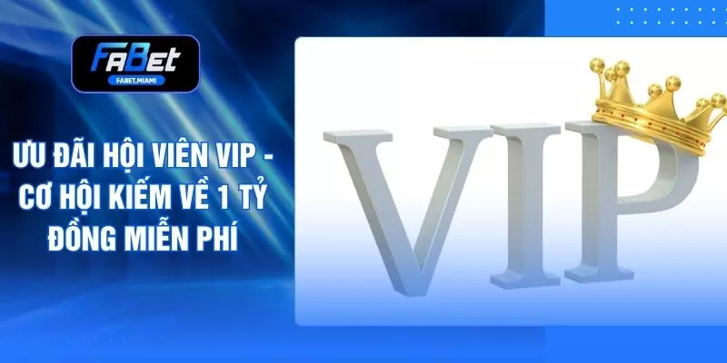 Ưu Đãi Hội Viên VIP - Cơ Hội Kiếm Về 1 Tỷ Đồng Miễn Phí